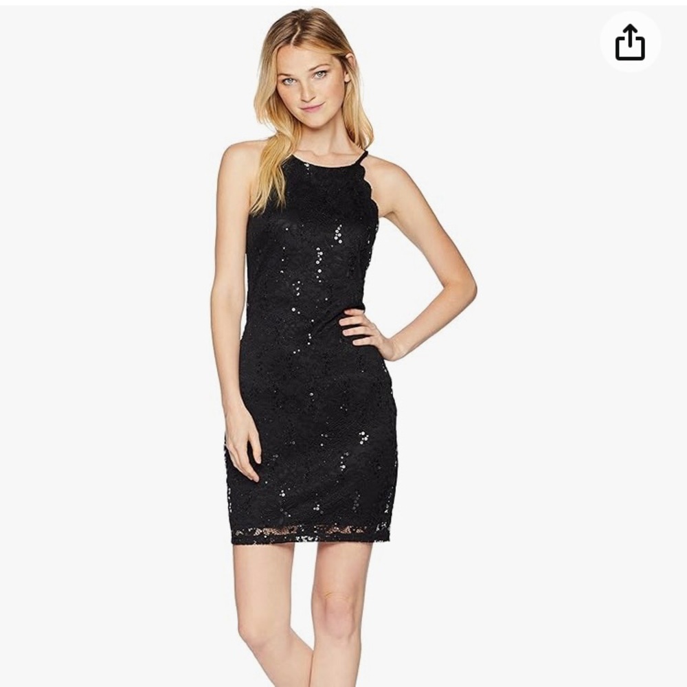 Black mini cocktail dress